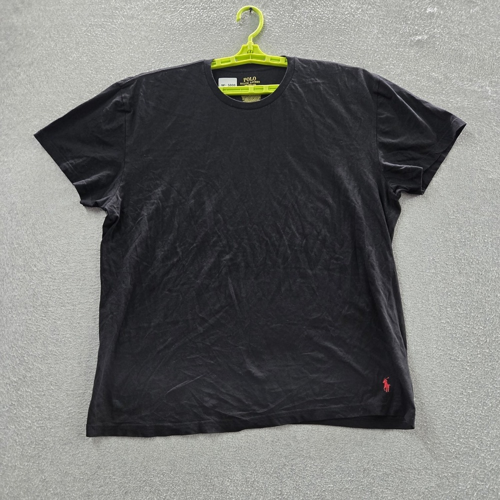 Polo Ralph Lauren Men Shirt 2XL/2XG/2TG Black Embroidered Logo Classic READ